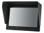 1219GNH with Optional Sun Shade (Shade-1219) Front View - 12.1 inch IP67 Sunlight Readable Optical Bonded Capacitive Touchscreen LCD Display Monitor with HDMI, DVI, VGA & AV Inputs & HDMI Video Output
