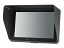 1029CNH with Optional Sun Shade (Shade-1029) Front View - 10.1" IP65 Water Resistant, Sunlight Readable, Capacitive Touchscreen LCD Monitor with HDMI, DVI, VGA & AV Inputs