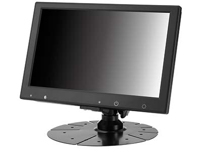 Arbeitszeit LCD Monitor 9 Zoll Auto Touch-Taste 2 AV-Eingänge für Videoüberwachung 